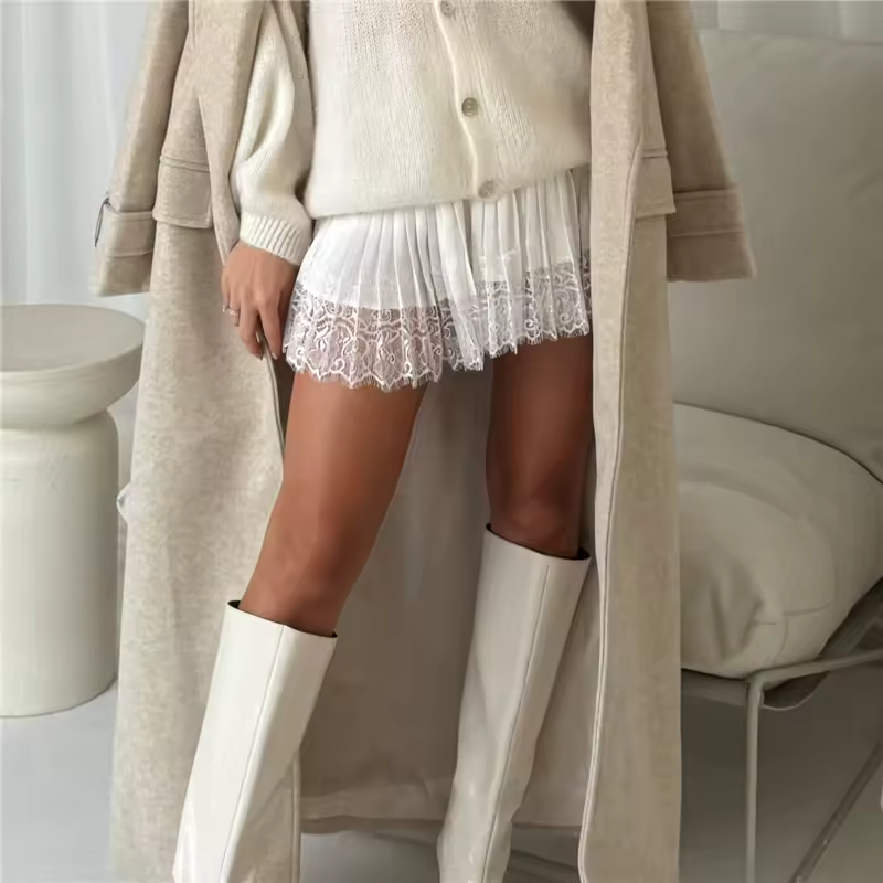 Skortsy Lace Mini Skort